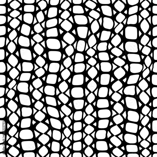 White background with black pattern.Repeat Pattern for fashion, textile design,  on wall paper, wrapping paper, fabrics and home decor. Seamless pattern in grunge style.
