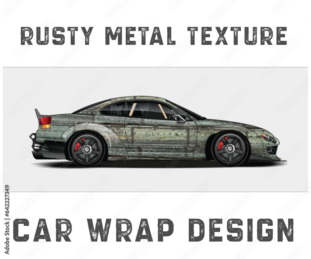Car wrap decal designs. Abstract racing and sport background for racing livery 
