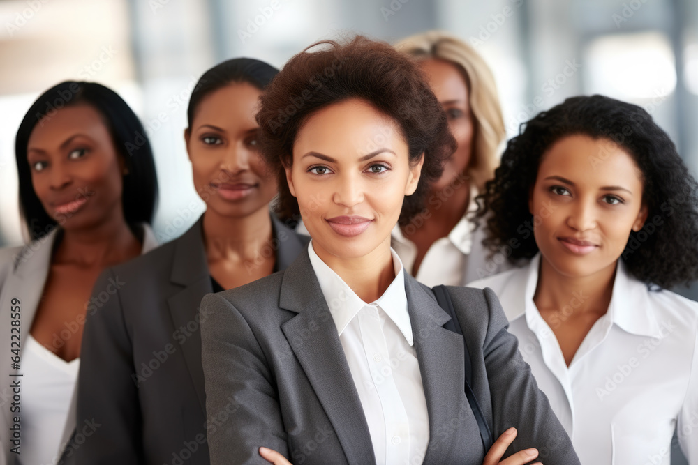 Group of women standing next to each other. This image can be used to depict teamwork, friendship, diversity, or unity. Ideal for business, community, or social-related projects. Group of women standing next to each other. This image can be used to depict teamwork, friendship, diversity, or unity. Ideal for business, community, or social-related projects.