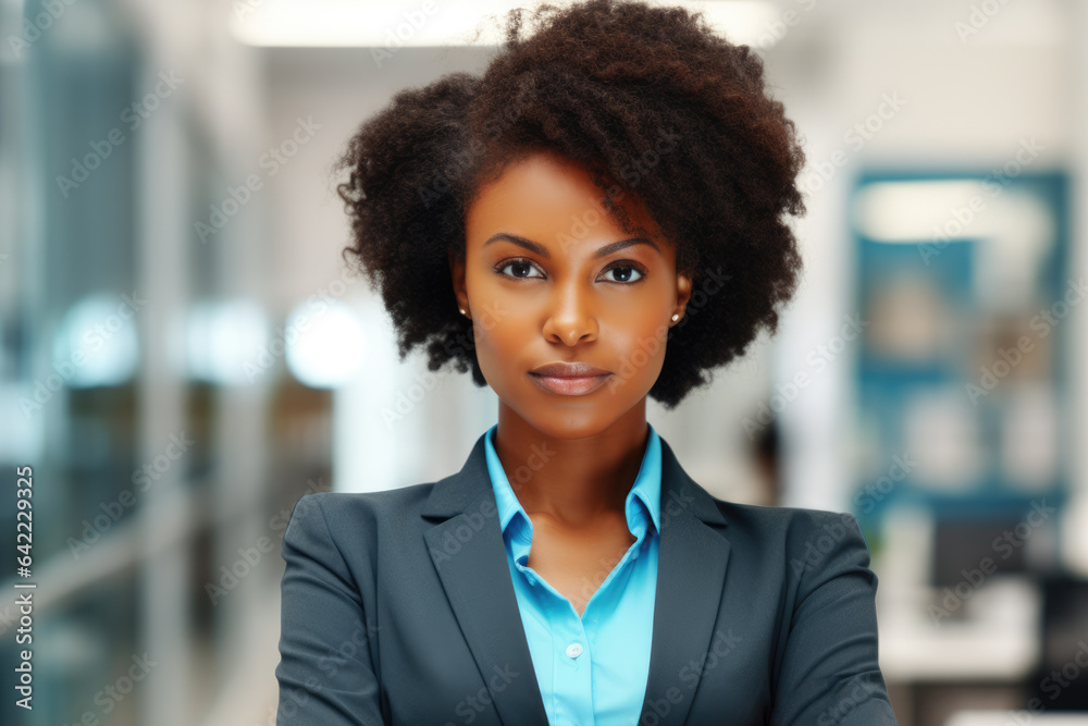 Professional woman wearing business suit confidently stands with her arms crossed. This versatile image can be used to portray confidence, power, success, and professionalism. Professional woman wearing business suit confidently stands with her arms crossed. This versatile image can be used to portray confidence, power, success, and professionalism.
