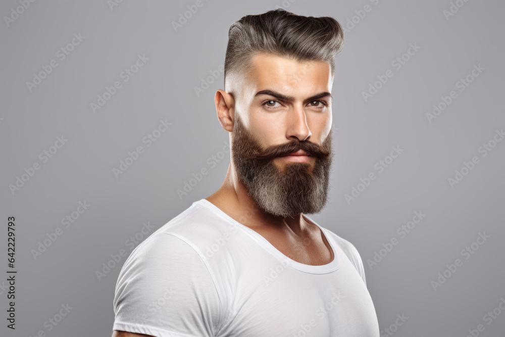 Mature man with a distinguished appearance, characterized by his hair and beard. Mature man with a distinguished appearance, characterized by his hair and beard.