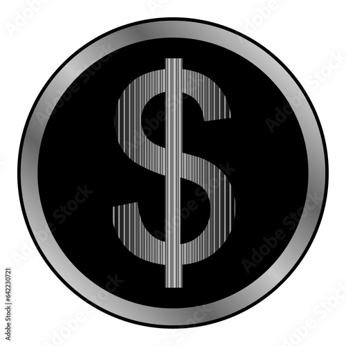 Us dollar icon.