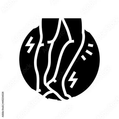difficulty walking balancing disease symptom glyph icon vector. difficulty walking balancing disease symptom sign. isolated symbol illustration