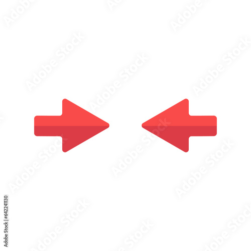 
collapse
 arrow, compress simple vector arrow direction sign for app advertising web ui banner button ux interface element isolated on white background
