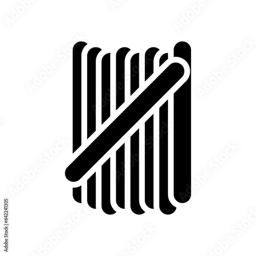 waxing spatula hair salon glyph icon vector. waxing spatula hair salon sign. isolated symbol illustration