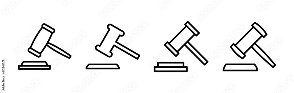 Gavel icon vector. judge gavel icon. auction hammer Gavel icon vector. judge gavel icon. auction hammer