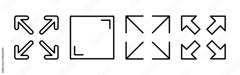 Fullscreen icon vector. expand fullscreen icon Fullscreen icon vector. expand fullscreen icon