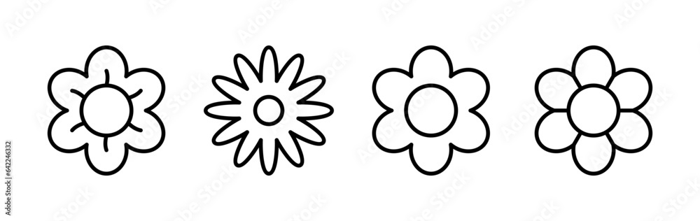 Flower icon vector. floral icon. flower logo Flower icon vector. floral icon. flower logo
