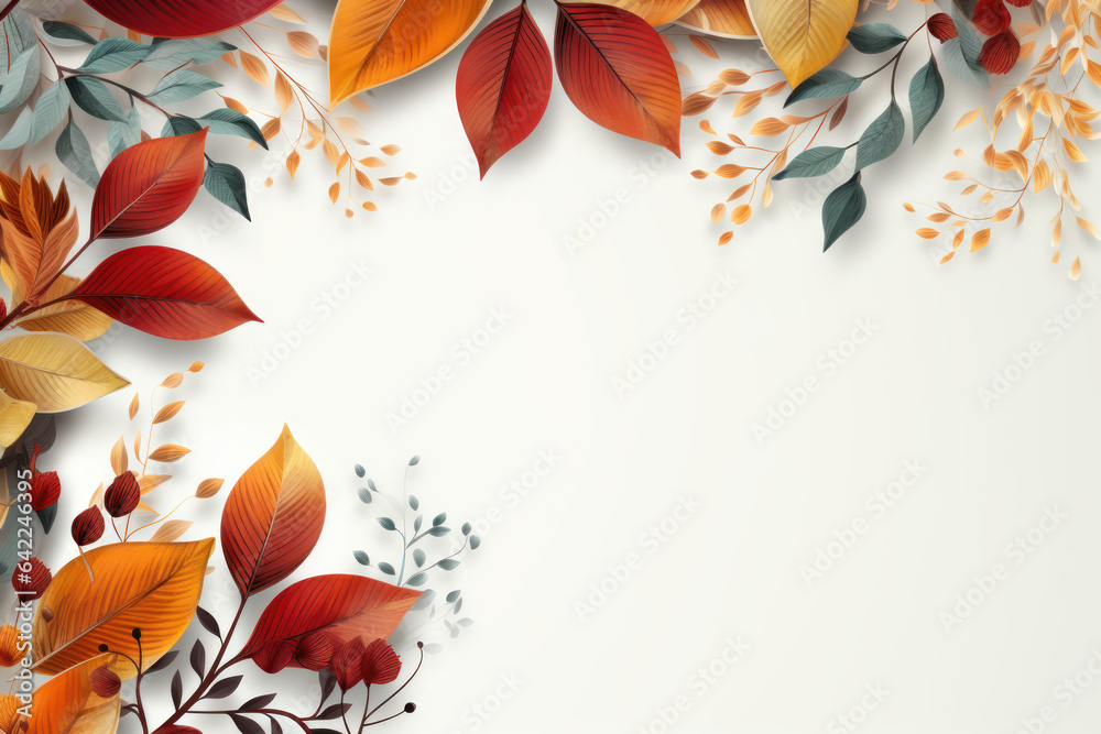 Captivating Autumn  Illustration: Embracing the Fall Vibes. Generative AI