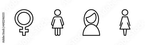 Female icon vector. toilet icon. restroom sign. gender
