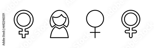 Female icon vector. toilet icon. restroom sign. gender
