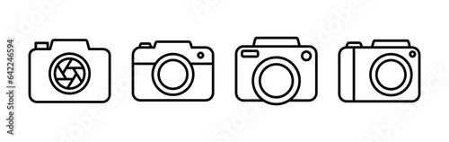 Camera Icon in trendy flat style isolated. Camera symbol web site design