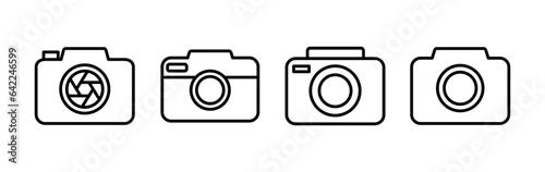 Camera Icon in trendy flat style isolated. Camera symbol web site design