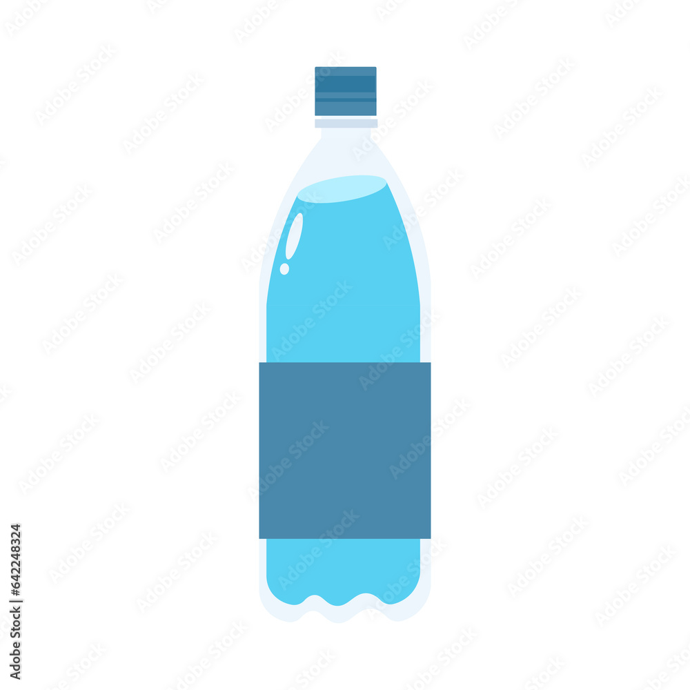 closed bottle of water isolated on white background closed bottle of water isolated on white background