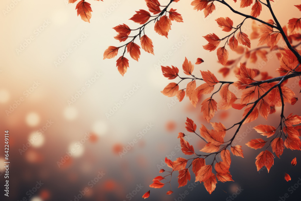 Autumn-Themed Background: A Picturesque Seasonal Setting. Generative AI Autumn-Themed Background: A Picturesque Seasonal Setting. Generative AI