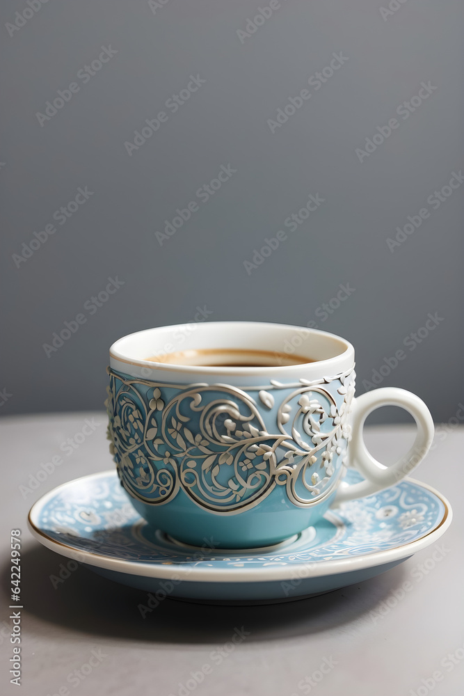 Fototapeta premium cup of coffee on the table so good