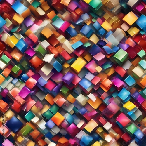 A virtual symphony of colors, each note represented by a pixelated brushstroke2