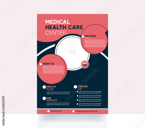 Medical Healthcare business flyer corporate brochure poster health medical hospital template