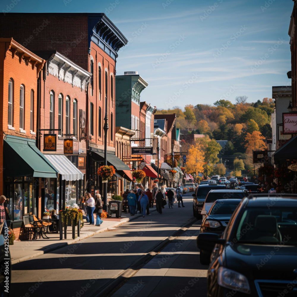 Trending image subjects featuring small towns and businesses with a focus on local commerce and community engagement