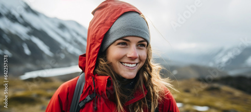 Women traveler portrait lifestyle female outdoors hike person hiker adventure young nature © SHOTPRIME STUDIO