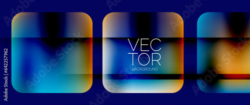 Dynamic bright colorful geometric elements with fluid gradients, lights, shadows blend in a minimal backdrop, creating captivating composition