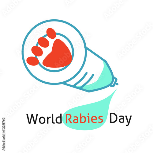 Vector Illustration of World Rabies Day concept observed on September 28th