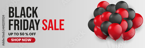 Black friday sale promotion banner vector template