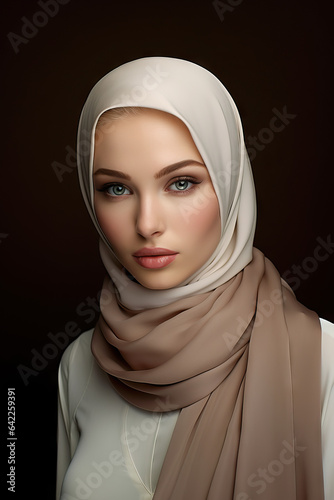 beautiful young woman in hijab