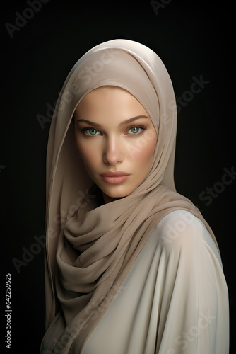 portrait of a beautiful woman in hijab
