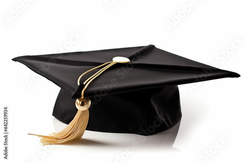 graduation cap isolated on white
