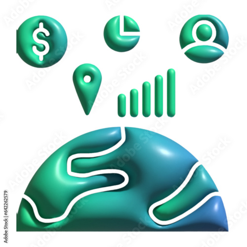 business and globalization icon