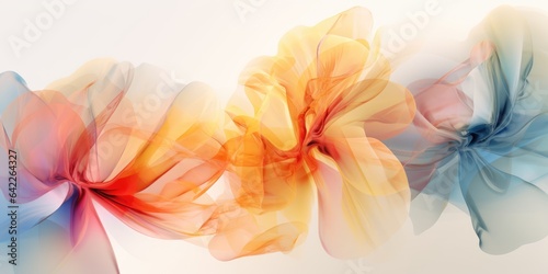 Beautiful abstract colorful transparent floral design background. beautiful Generative AI AIG32