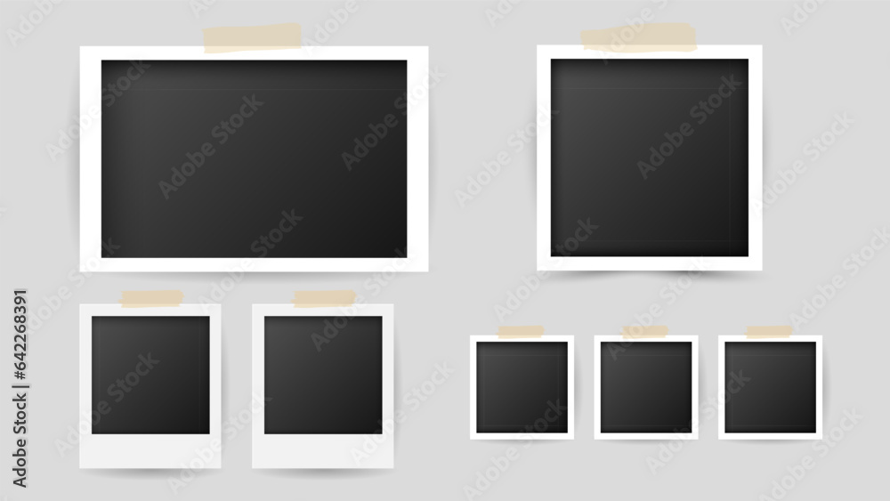 Frame photo isolated on gray background , Flat Modern design , Illustration Vector EPS 10 Frame photo isolated on gray background , Flat Modern design , Illustration Vector EPS 10