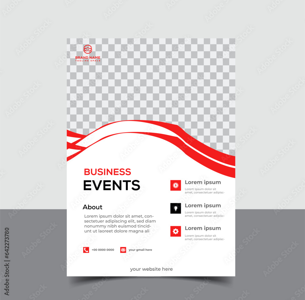 creative vertical vector business flyer template design creative vertical vector business flyer template design