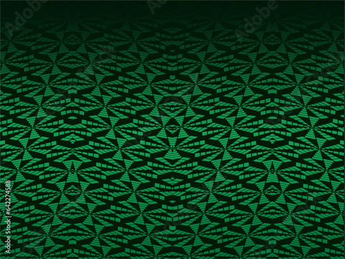 Green abstract background with gradient color geometric shapes for presentation design. Suitable for business, cloth, company, institution, conference, party, banquet, seminar, etc.