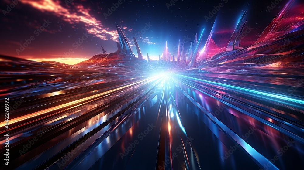 Background in space warp, hyperspace, and light speed. light rays of various colors congregate around the event horizon.. Background in space warp, hyperspace, and light speed. light rays of various colors congregate around the event horizon..