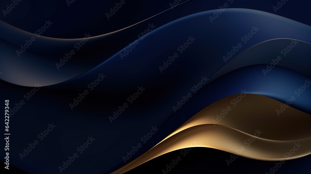Fototapeta premium Abstract Blue Wave Background