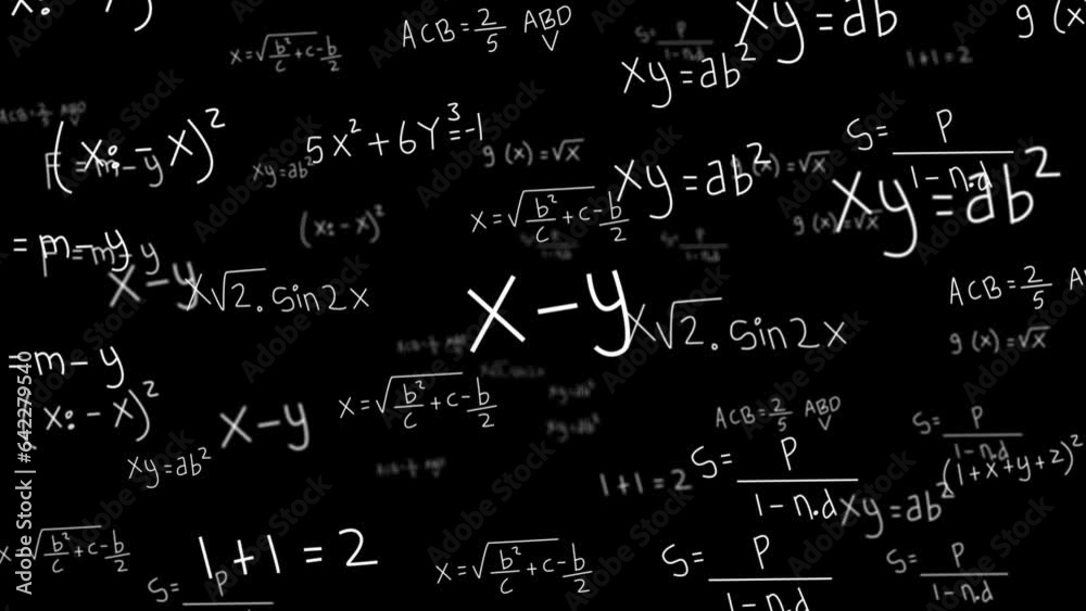 Math Formulas Seamless Loop Math Formulas Seamless Loop