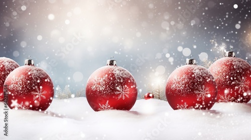 red christmas background with snowflakes background