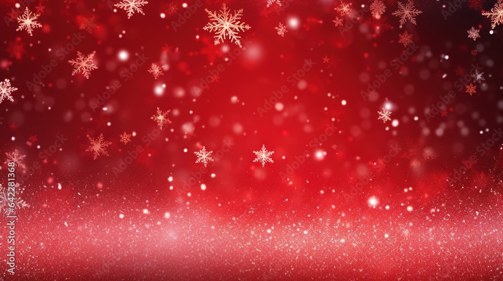 red christmas background with snowflakes red christmas background with snowflakes