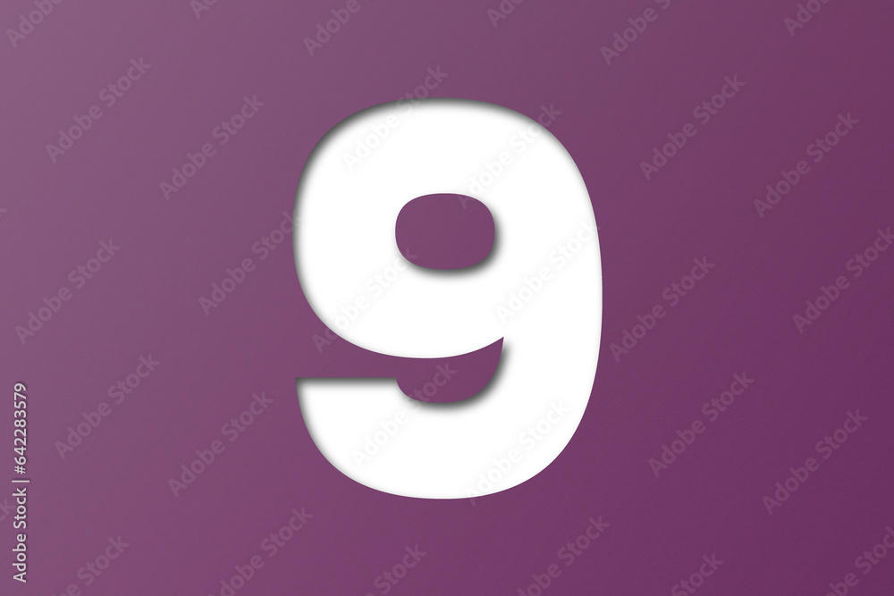Dark purple confetti font number 8 isolated on transparent background. Dark purple confetti font number 8 isolated on transparent background.