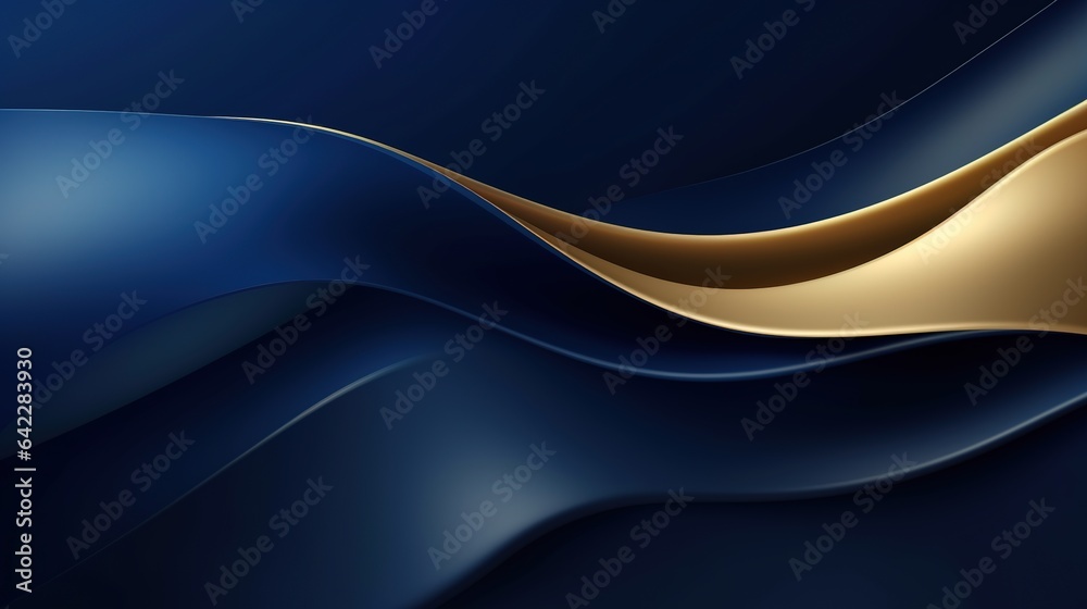 Fototapeta premium Abstract Blue Wave Background with Soft Textures and Gradient Tones