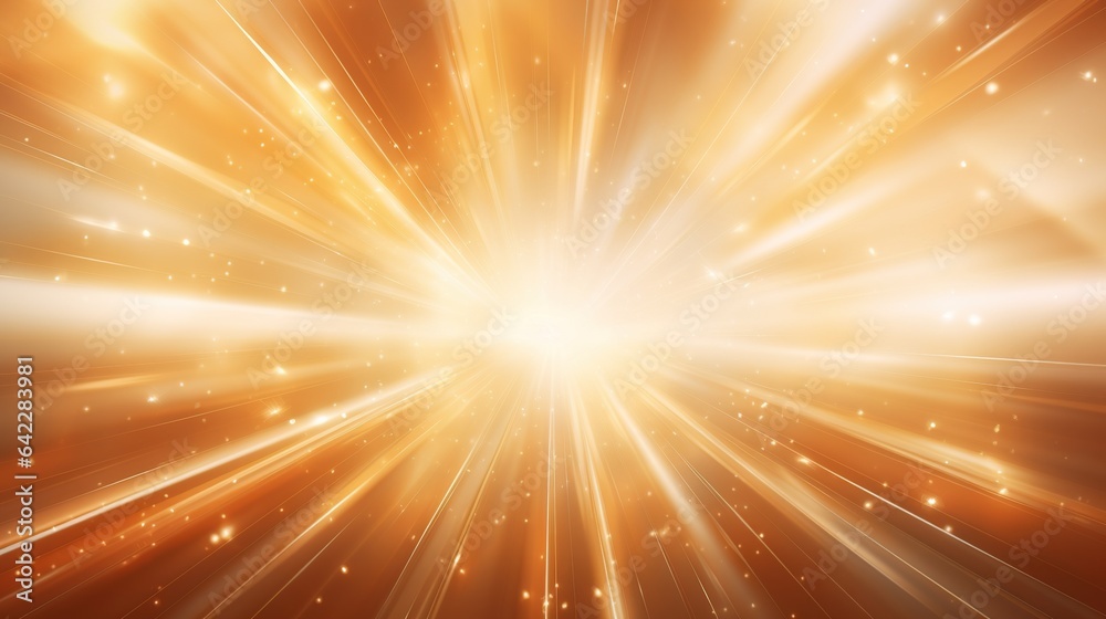 A glowing abstract background with rays and stars A glowing abstract background with rays and stars