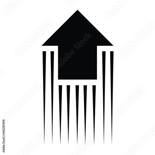 level up icon vector