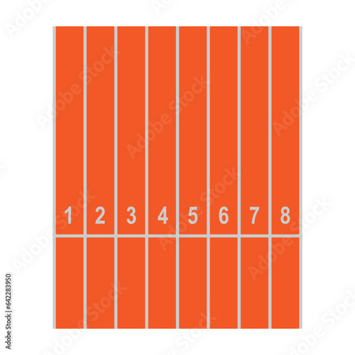 running race track icon vector