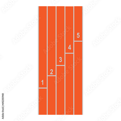 running race track icon vector