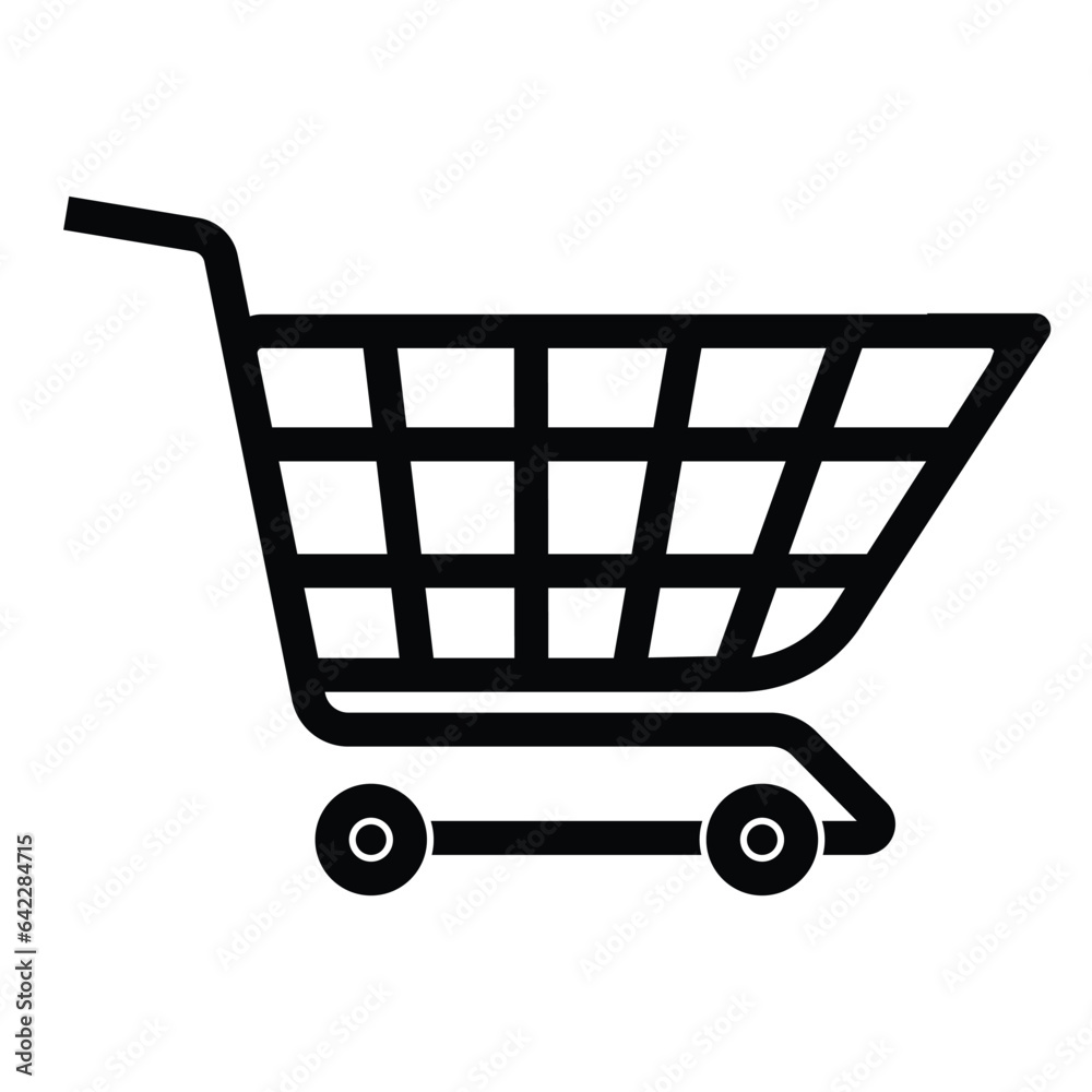 Trolley vector icon Trolley vector icon