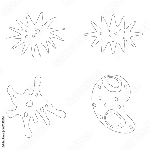 amoeba icon vector
