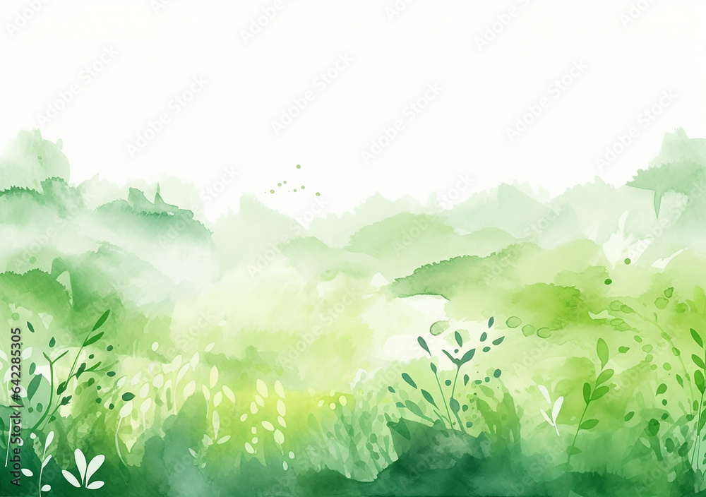 Obraz premium 優しい 水彩イメージイラスト