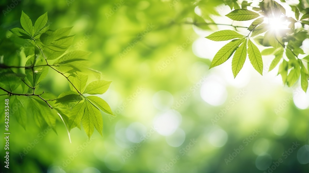green leaves on a sunny day green leaves on a sunny day